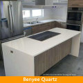 Pure white quartz surface table tops, polished quartz stone